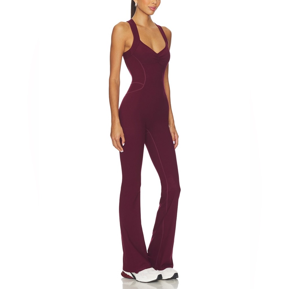 Stylish Burgundy Jumpsuit THE SCULPT ONESIE / BLACK-CHERRY 437😍